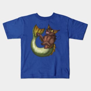 Purrmaid: Chocolate Kids T-Shirt